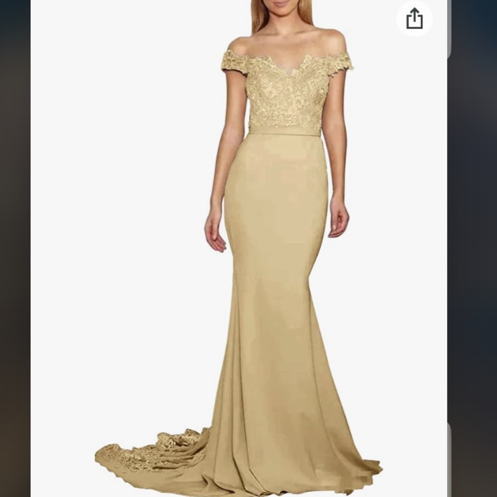 Mermaid Off-the-shoulders laced dress